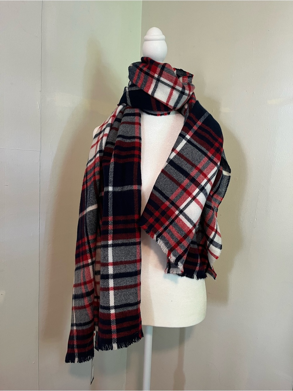 Tommy Hilfiger plaid wrap NWT